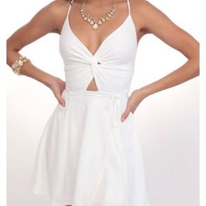 🌹Lucy in the Sky white a-line dress size Large🌹